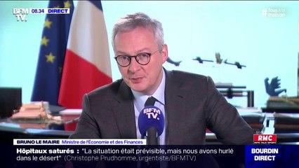 Bruno Le Maire, ministre de l'Economie et des Finances, assure "qu'il n'y a pas de pénurie alimentaire aujourd'hui"