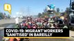 Migrant Workers Sprayed With Disinfectant in Bareilly As They Return to UP