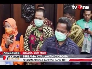 Puluhan Wartawan di Jawa Timur Ikuti Rapid Test