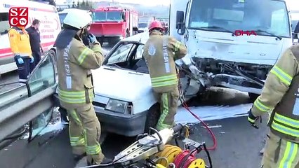 Bahçelievler D-100'de feci kaza