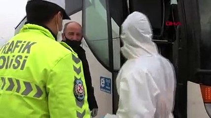 Koronavirüs | TEM Otoylu'nda izin belgeleri olmayan otobüsler geri gönderildi