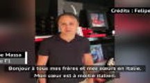 Coronavirus - Le message de soutien de Felipe Massa aux Italiens