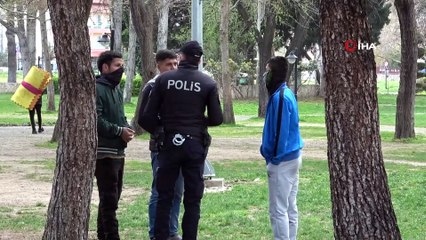 Uyarılara aldırış etmeyen vatandaşlara polis ekiplerinden uyarı