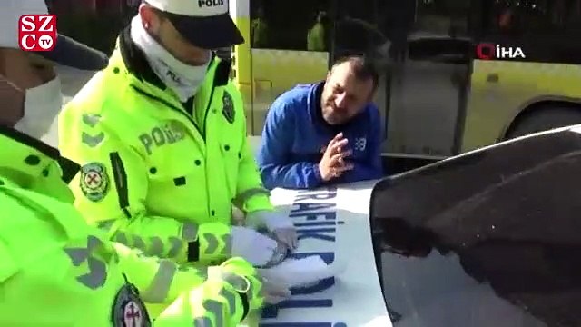 Fazla yolcu taşıyan hatlı minibüs şoförüne ceza