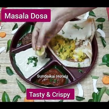 Masala Dosa Recipe | Masala Dosa with Aloo Bhaji | மசாலா தோசை