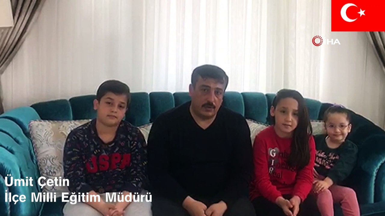 Mardin'de öğretmenlerden 'evde kal' klibi