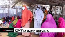 ترس آواره‌گان از شیوع ویروس کرونا در اردوگاهی در سومالی