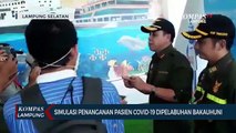 Simulasi Penanganan Pasien Covid-19 di Pelabuhan Bakauheni