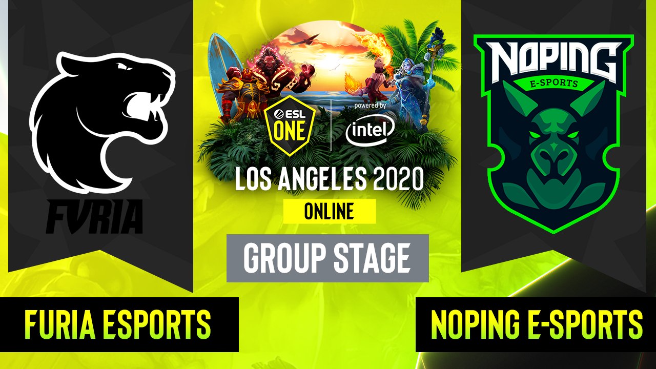 Dota2 - FURIA Esports vs.  NoPing E-sports - Game 1 - Group Stage - SA - ESL One Los Angeles