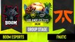 Dota2 - Fnatic vs. BOOM Esports - Game 1 - Group Stage - SEA - ESL One Los Angeles