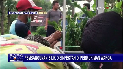 Warga di Sidoarjo Gotong Royong Dirikan Bilik Disinfektan
