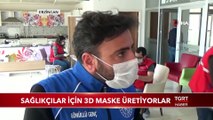 Sağlıkçılar İçin 3D Maske Üretiyorlar