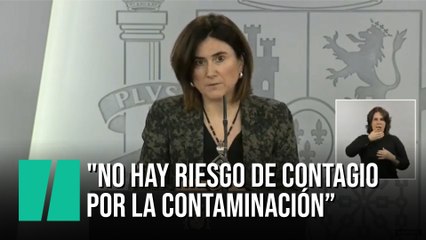 Doctora Sierra: "No hay riesgo de contagio por la contaminación"