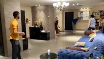 Krunal And Hardik Pandya Playing Cricket Inside Home with Katrina Kaif and Sayami Kher