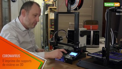 L'Avenir - Coronavirus : Arnaud Tilmant fabrique des visières en 3D