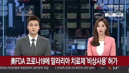 美FDA 코로나19에 말라리아 치료제 '비상사용' 허가