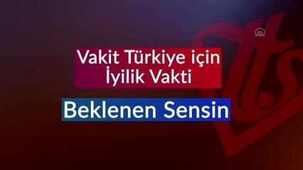 TDV'nin "Vakit Türkiye İçin İyilik Vakti" kampanyasına destek