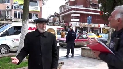 Düzce polisin 82 yaşındaki yaşlı vatandaşla imtihanı
