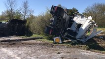 Un blessé grave et un blessé léger dans un accident entre un fourgon et un camion citerne de lait