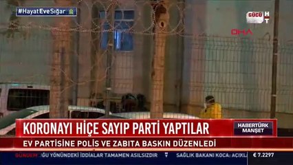 Büyükçekmece'de koronavirüs partisi