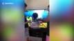 Philippine family keep baby entertained with DIY rollercoaster during COVID-19 lockdown