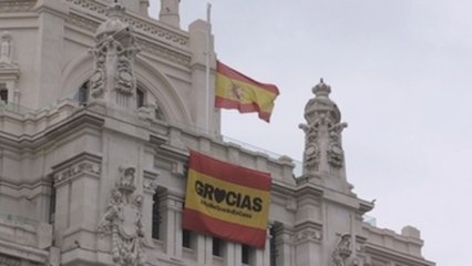 Luto en Madrid por los fallecidos de coronavirus
