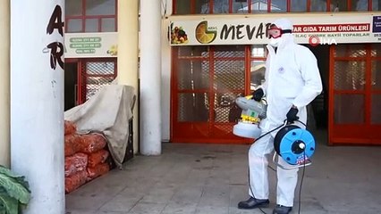 Sebze ve meyve halinde korona virüse karşı mücadele