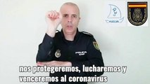 La Policía lanza un mensaje para combatir el COVID-19 en lengua de signos