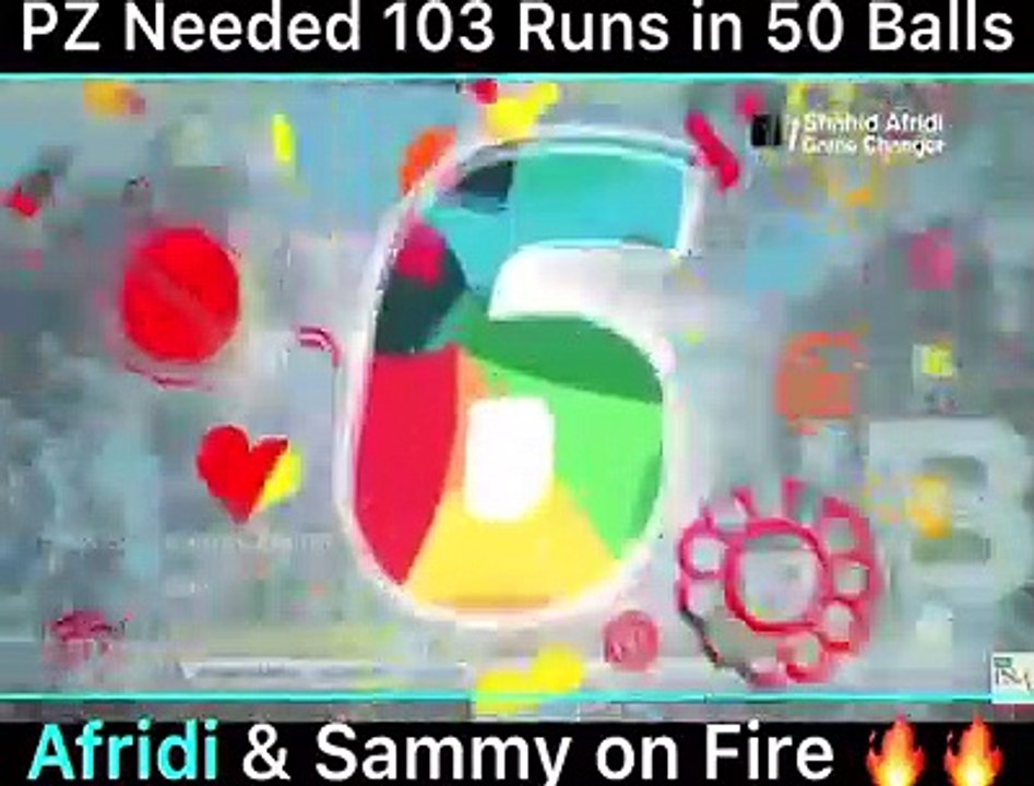 Peshawar_Zalmi_Need_103_runs_in_Just_50_Balls.Then_Watch_How_#ShahidAfridi_Smashed_Them.