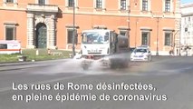 Coronavirus: les rues de Rome désinfectées, plus de 10.000 morts en Italie