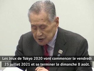 Coronavirus - Mori : "Les Jeux se dérouleront du 23 juillet 2021 au 8 août"