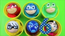 Kids Play PJ Masks Toys Play Doh Surprise Cups Disney Toy Balls Learn Colors Numbers Toys for Kids