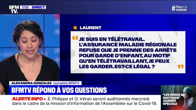 Je suis en télétravail, puis je me faire arrêter pour m'occuper de mes enfants ? BFMTV répond à vos questions