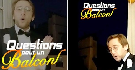 Confiné, ce comédien lance depuis la fenêtre de son appartement un quiz entre voisins, baptisé... « Questions pour un balcon »