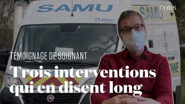 Un urgentiste du Smur face à l'engorgement des hôpitaux à Paris, en pleine épidémie de Covid-19