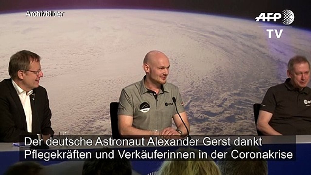 Astronaut Gerst dankt Pflegekräften