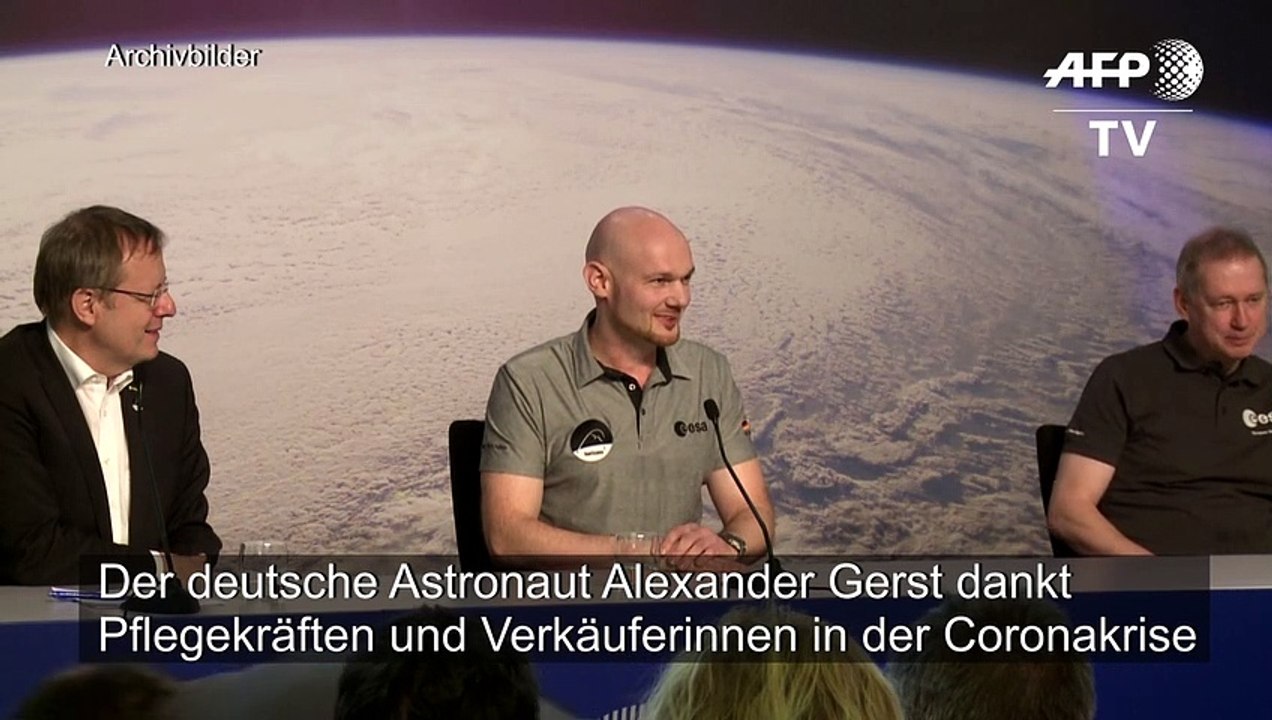 Astronaut gerst dankt pflegekräften