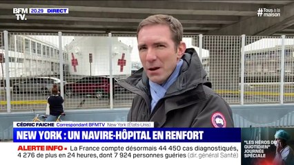 Coronavirus: un navire-hôpital vient d'arriver en renfort à New York