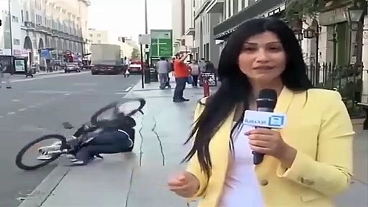 Ciclista se esborracha ao vivo!