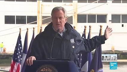 US Navy Ship arrives in NYC to offer Coronavirus relief