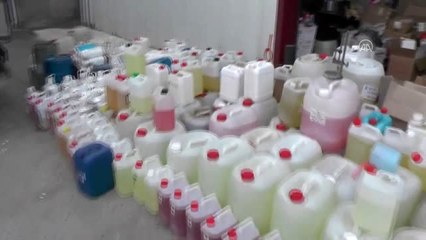 Erzincan'da sahte kolonya ve kişisel bakım ürünü operasyonu