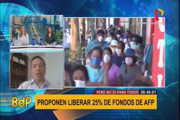 Especialista sobre propuesta de liberar un 25% de la AFP: “es el peor momento para ello”