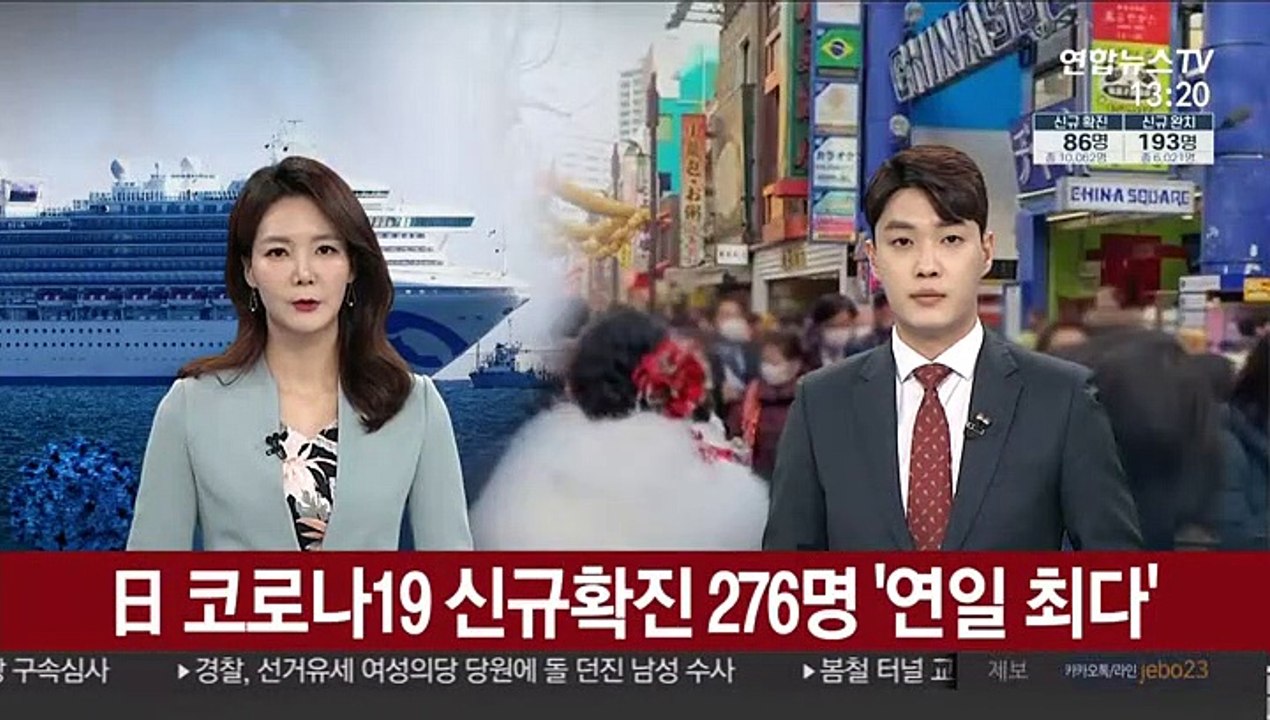日 코로나19 신규확진 276명 '연일 최다'