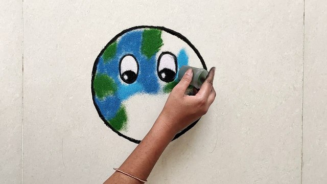 GO Corona | COVID-19 awareness Rangoli design | Go COVID-19 Kolam