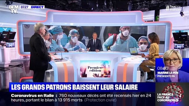 Les grands patrons baissent leur salaire - 03/04