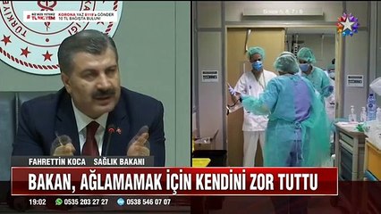 Fahrettin Koca gözyaşlarını zor tuttu! Sesi Titredi