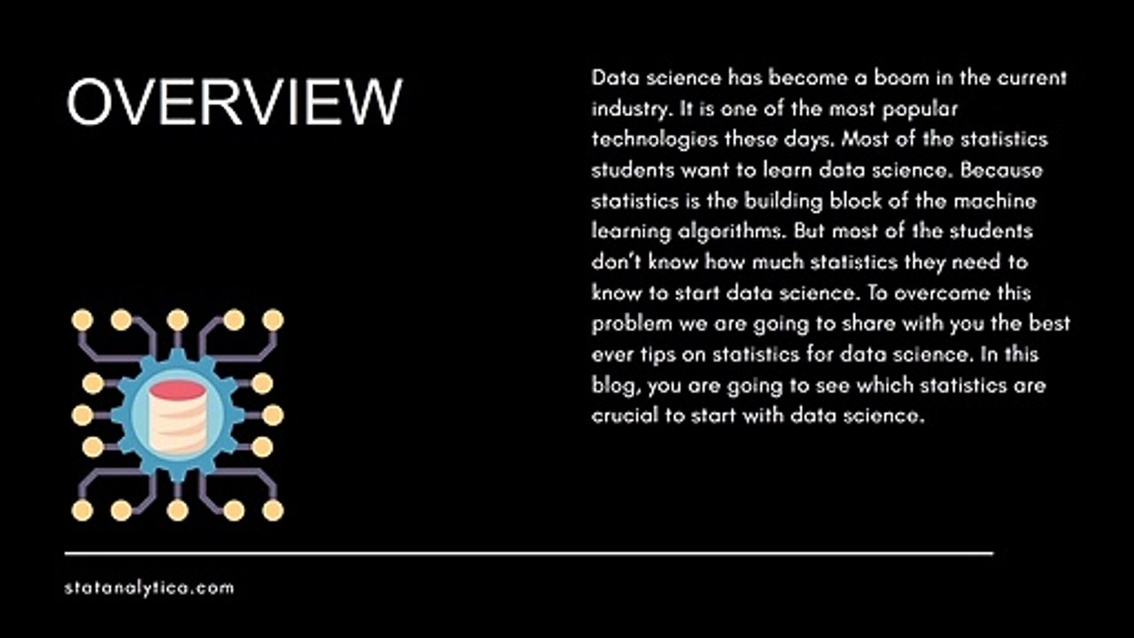 Statistics for Data Science