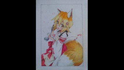 Drawing Senko-san from Sewayaki Kitsune no Senko-san