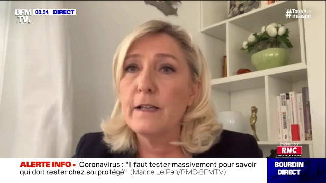 Municipales: Marine Le Pen ne croit pas à la tenue des élections en juin