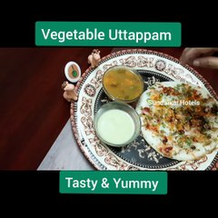 Vegetable Uttapam | How to make Uttapam at Home | Quick and Easy Uttapam | Sundaikai Hotels